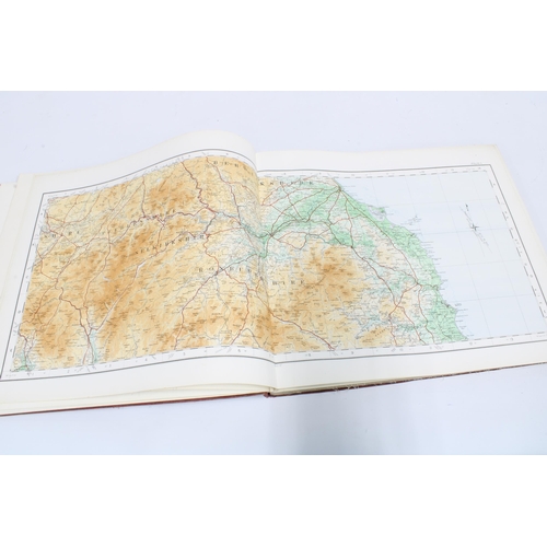 331 - 'Ordnance Survey Atlas of England & Wales' 1922, complete but split, 35 x 40cm