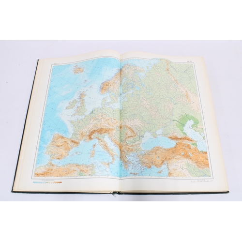 333 - 'The World Atlas' second edition, Moscow 1967, complete with some damage to the spine, 51 x 33cm