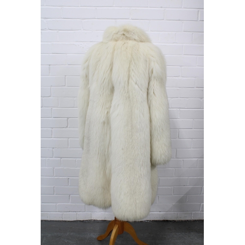 402 - Pellicceria Milanese three quarter length white fur jacket