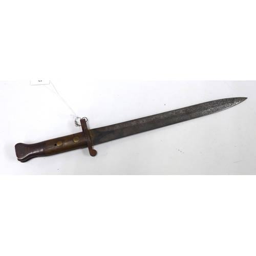 420 - 1903 British pattern knife bayonet, blade stamped Wilkinson, London