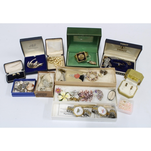 75A - Collection of costume jewellery to include Coors wristwatches etc (a lot)