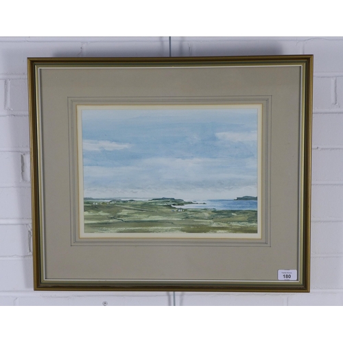 180 - HWR ALLAN, SKYE JOURNEY, watercolour, signed and framed under glass, 35 x 25cm