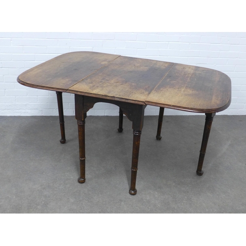 299 - Oak gateleg table, 150 (open) x 76 x 106cm