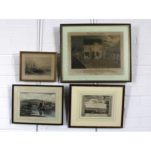 378 - Collection of framed prints to include Spree at Melton Mowbray, a Society of Distinguished Painters,... 