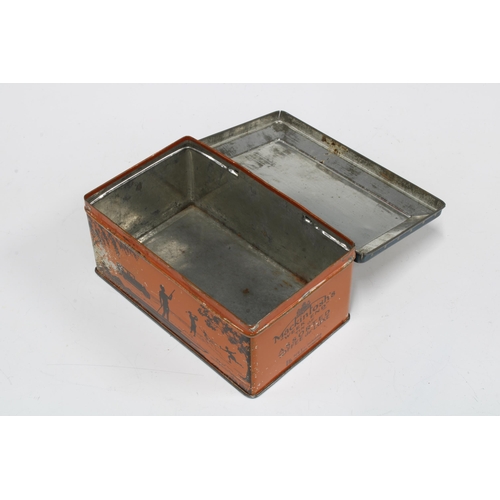 382 - Early 20th century Mackintosh's Royal De Luxe Toffee tin, the hinged lid with an early motor car and... 