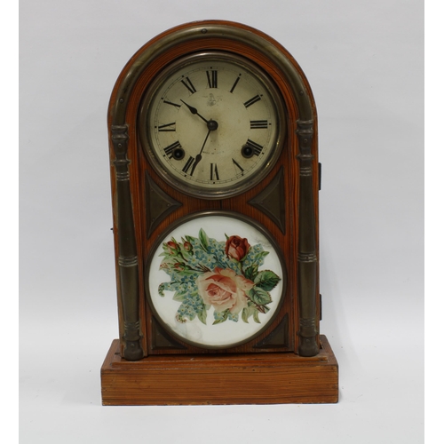 439 - Early 20th century Japanese mantle clock, 28 x 44cm.