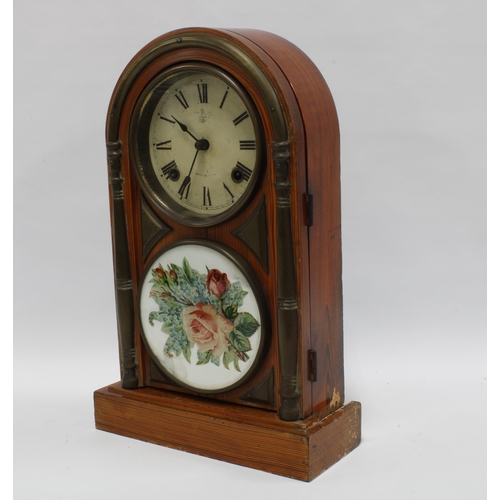 439 - Early 20th century Japanese mantle clock, 28 x 44cm.