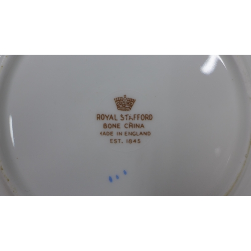 137 - Royal Stafford bone china teaset to commemorate the Coronation of QEII (18)