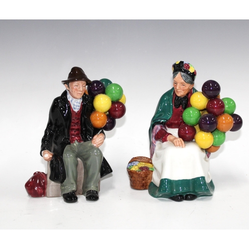 363 - Two Royal Doulton figures to include The Balloon Man HN1954 & The Old Balloon Seller HN1315 (2)