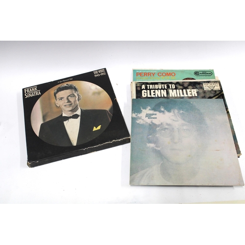 384 - Collection of vintage vinyl LPs to include Billie Holiday and Frank sinatra, etc (a lot)