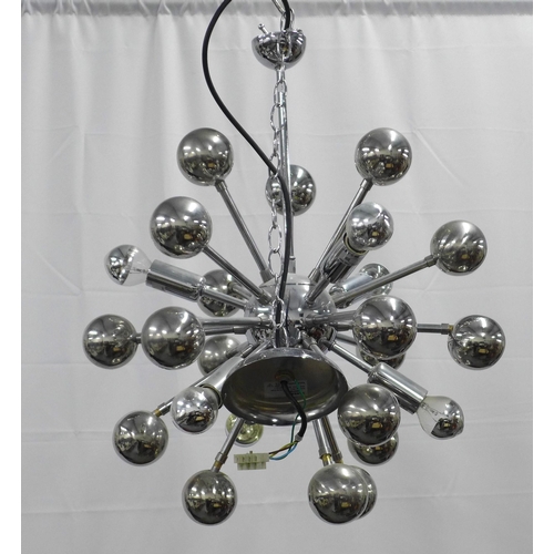 436 - Sputnik style hanging light fitting, 45 x 54cm.