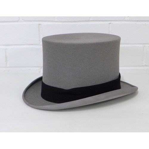 439 - Lincoln Bennett & Co, grey felt top hat