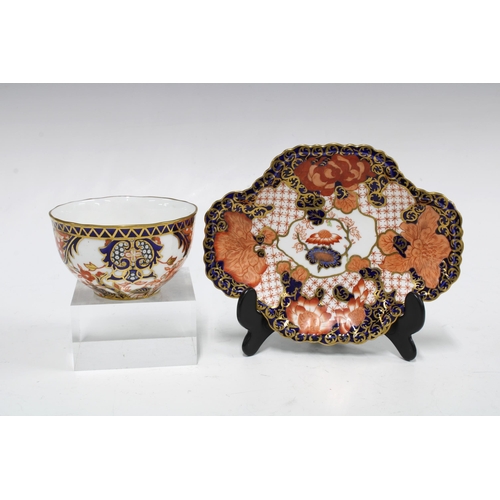 111 - Royal Crown Imari porcelain cup, saucer and side plate trio together with a Royal Crown Derby Imari ... 