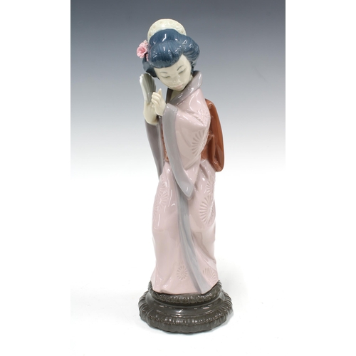 75 - Lladro Chrysanthemum figure, No.4990, 29cm.