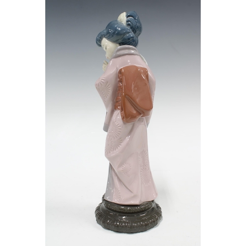 75 - Lladro Chrysanthemum figure, No.4990, 29cm.