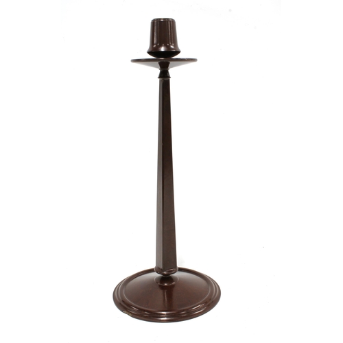 368 - LINSDEN WARE Bakelite candlestick, after the original design by Charles Rennie Mackintosh, 37cm (sma... 