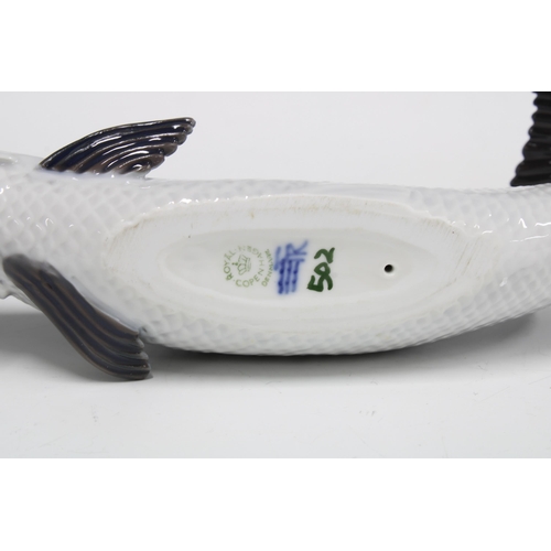 115 - Royal Copenhagen salmon, Model No 502, 23cm