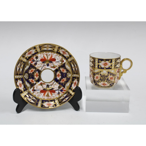 116 - Royal Crown Derby Imari porcelain set of 11 coffee cups and twelve saucers, pattern 2451,  (23)