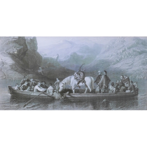 AFTER JACOB THOMPSON (British,1806 - 1879) THE HIGHLAND FERRY, a large ...