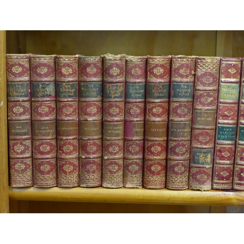 421 - Collection of books, including Trollop's Works and The Waverley Novels, largest 19 x 13cm (19)