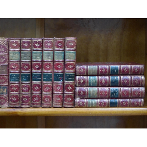 421 - Collection of books, including Trollop's Works and The Waverley Novels, largest 19 x 13cm (19)