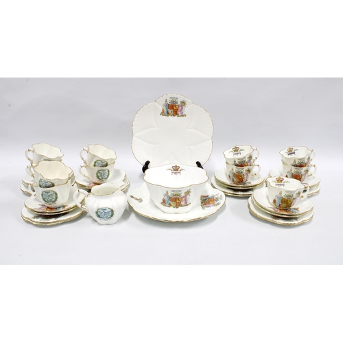 428 - The Foley China  twelve place setting teaset to commemorate King Edward VII Coronation June 26th, 19... 