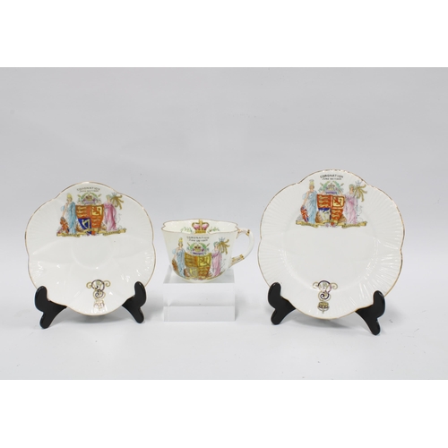 428 - The Foley China  twelve place setting teaset to commemorate King Edward VII Coronation June 26th, 19... 