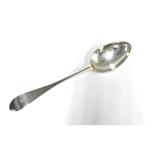 55 - Scottish provincial silver table spoon, old English pattern, by William Hannay, Paisley circa 1800, ... 