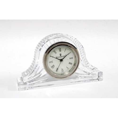 66 - Waterford crystal clock, 17 x 10cm