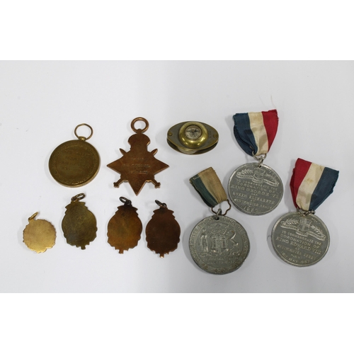 67 - WWI victory medal and 1914 - 15 star, awarded to Pte T McPhail S-8265, commemorative medals, four Hi... 