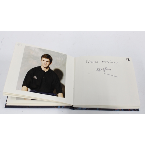 70 - An Autograph album of Scotland Football Club players accompanied by colour photographs to include Ji... 