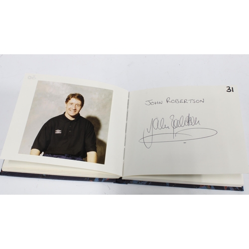 70 - An Autograph album of Scotland Football Club players accompanied by colour photographs to include Ji... 