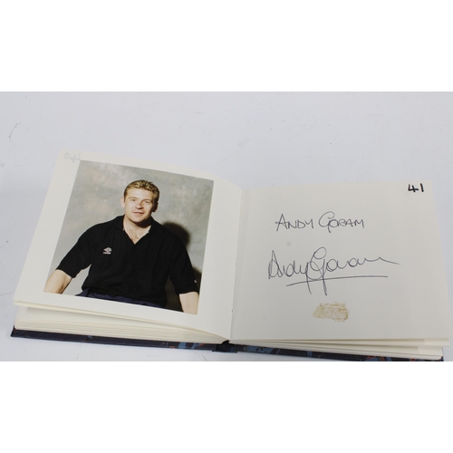 70 - An Autograph album of Scotland Football Club players accompanied by colour photographs to include Ji... 