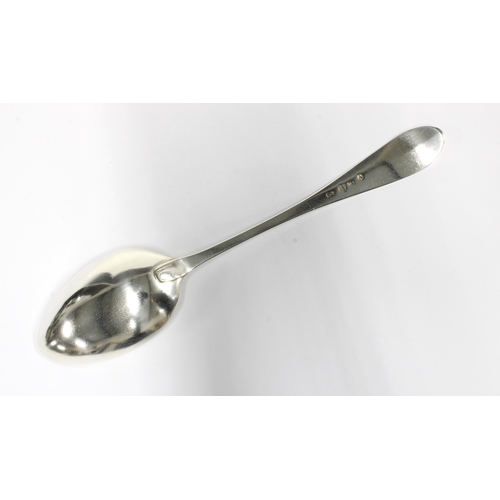 99C - Scottish provincial silver table spoon, old English pattern, by William Hannay, Paisley circa 1800, ... 