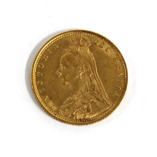 83 - Queen Victoria gold half sovereign coin, 1890