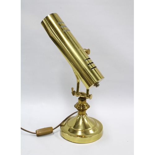 405 - Brass effect Students lamp