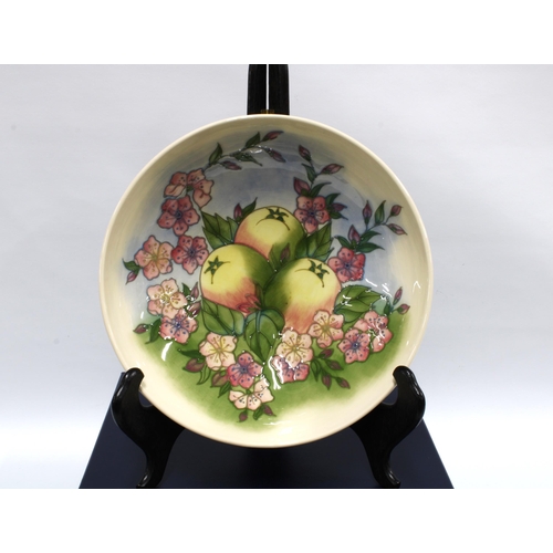 423 - Limited Edition Moorcroft Pottery boxed fruit bowl, Temptation designed by Sally Tuffin, No. 195/300... 