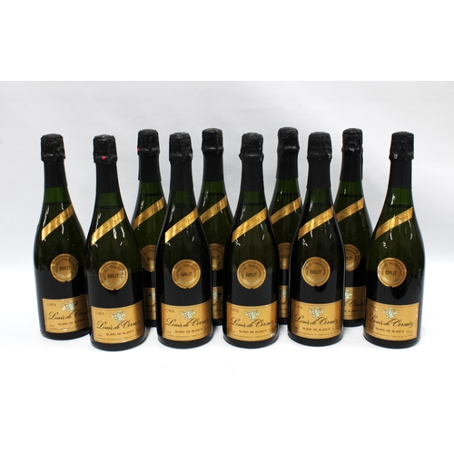 443 - Ten bottles of Louis de Vernier Blanc de Blanks cava 75cl (10)