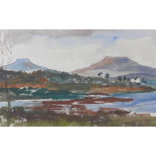 163 - JAMES MILLER, RSA, RSW (SCOTTISH 1893 - 1987) untitled watercolour of The Isle of Skye, signed and f... 