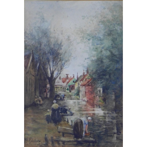 172 - MARY COX PALETHORPE, untitled watercolour, signed and framed under glass, 17 x 25cm