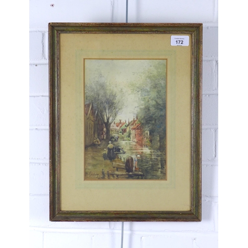 172 - MARY COX PALETHORPE, untitled watercolour, signed and framed under glass, 17 x 25cm