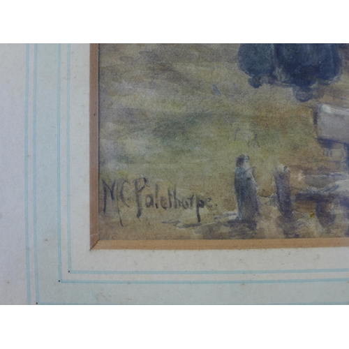 172 - MARY COX PALETHORPE, untitled watercolour, signed and framed under glass, 17 x 25cm