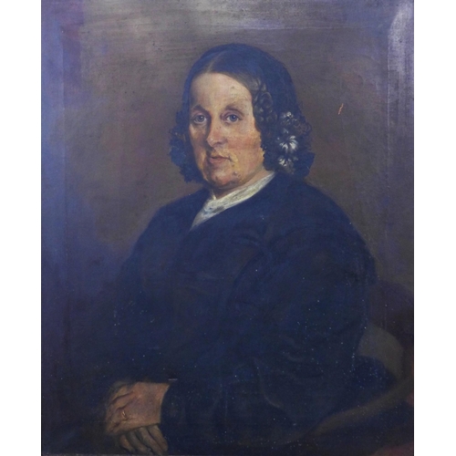 198 - 19TH CENTURY PORTRAIT of Margaret Florence Ford, b. 1807, oil on canvas, signed REED and dated 1868,... 