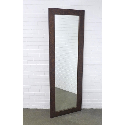 295 - Contemporary leaning floor mirror, 69 x 202cm.