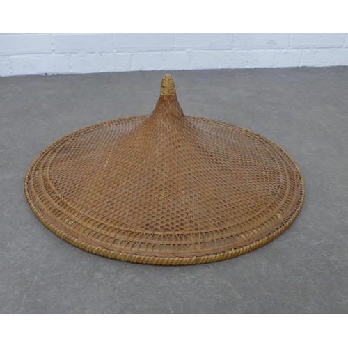 324 - Chinese style Coolie hat, 63cm.