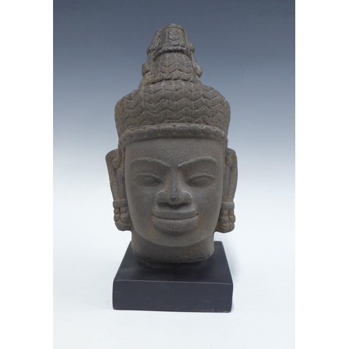 338 - Contemporary Thai style Buddha head, 40cm