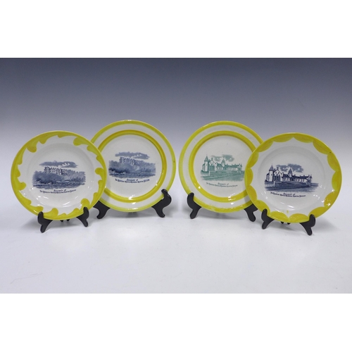 398 - Set of four Wemyss commemorative plates with printed transfer, inscribed 'Souvenir of The Randolph W... 