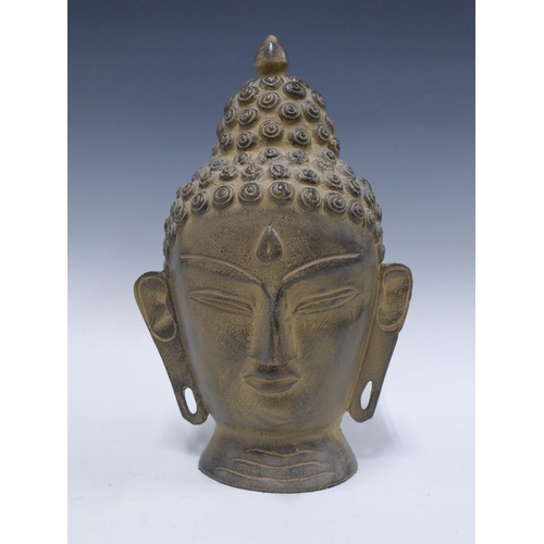 404 - Contemporary Thai style Buddha head, 38cm