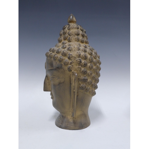 404 - Contemporary Thai style Buddha head, 38cm