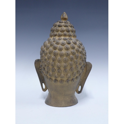 404 - Contemporary Thai style Buddha head, 38cm